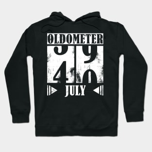 Oldometer 40th Birthday - July Hoodie